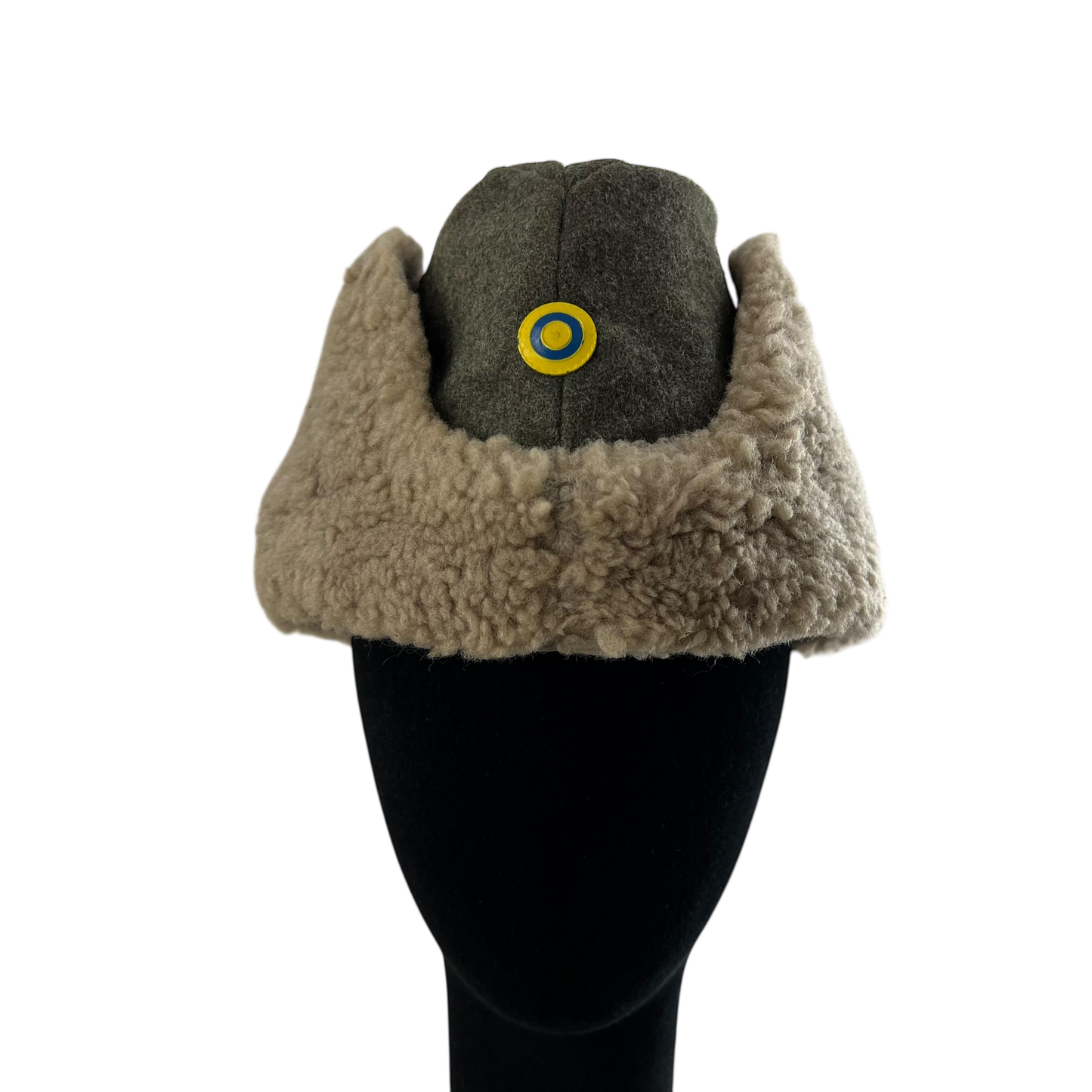 Swedish Army WW2 M43 Wool Ushanka Cap - Small 56cm