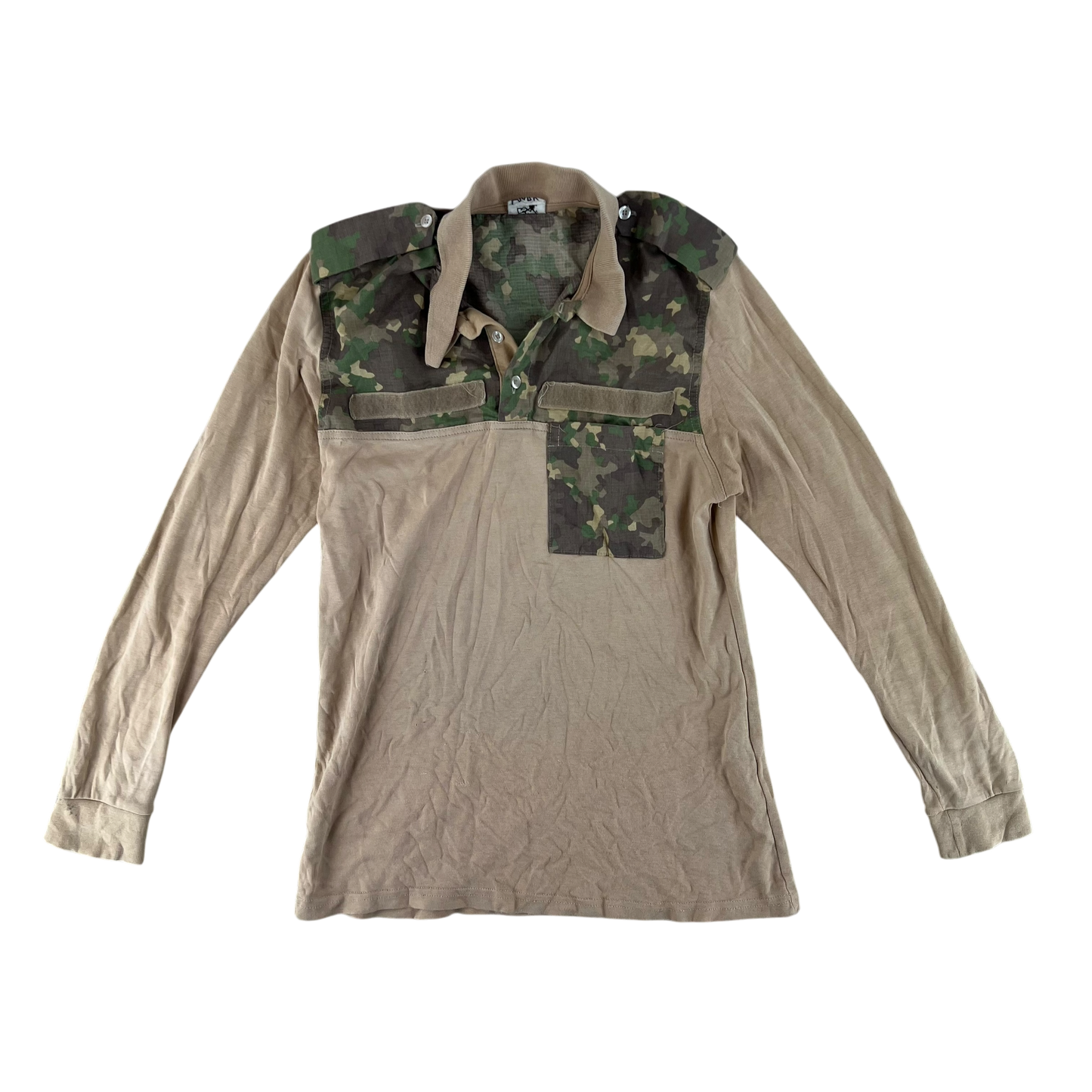 Romanian Army M2017 Woodland Camouflage Polo Top - Small