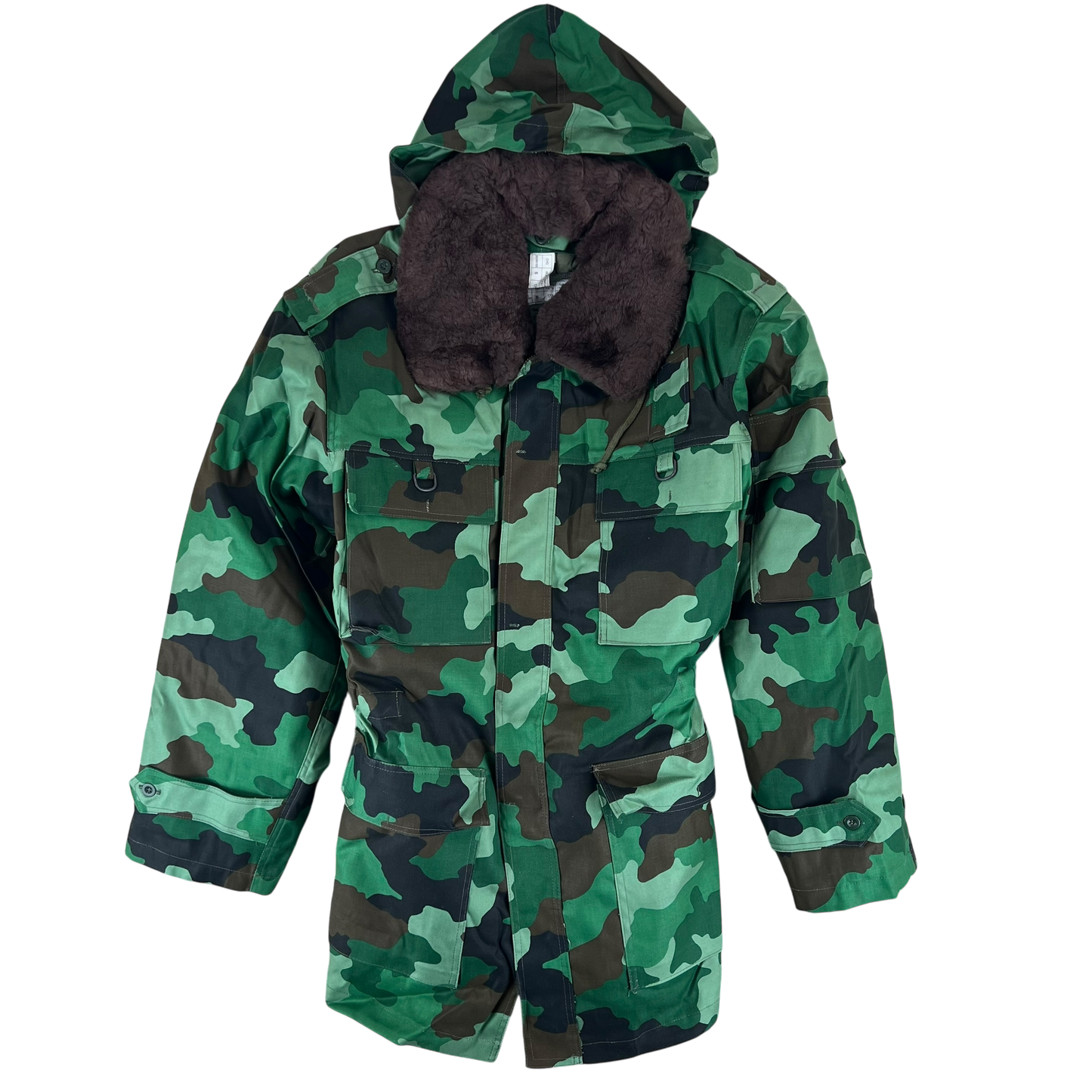 Serbian Army M93 Oak Leaf Camouflage Parka w/ Thermal Liner - Medium 172/100