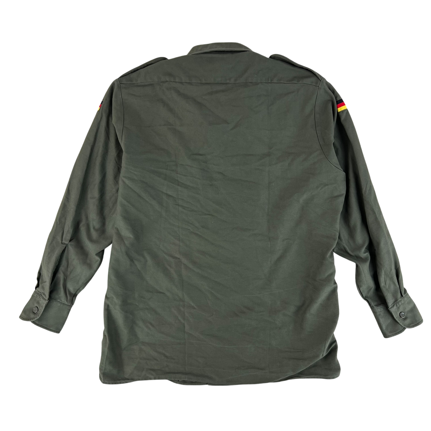 German Army Olive Green Long Sleeve Field Shirt - Large GrNr4
