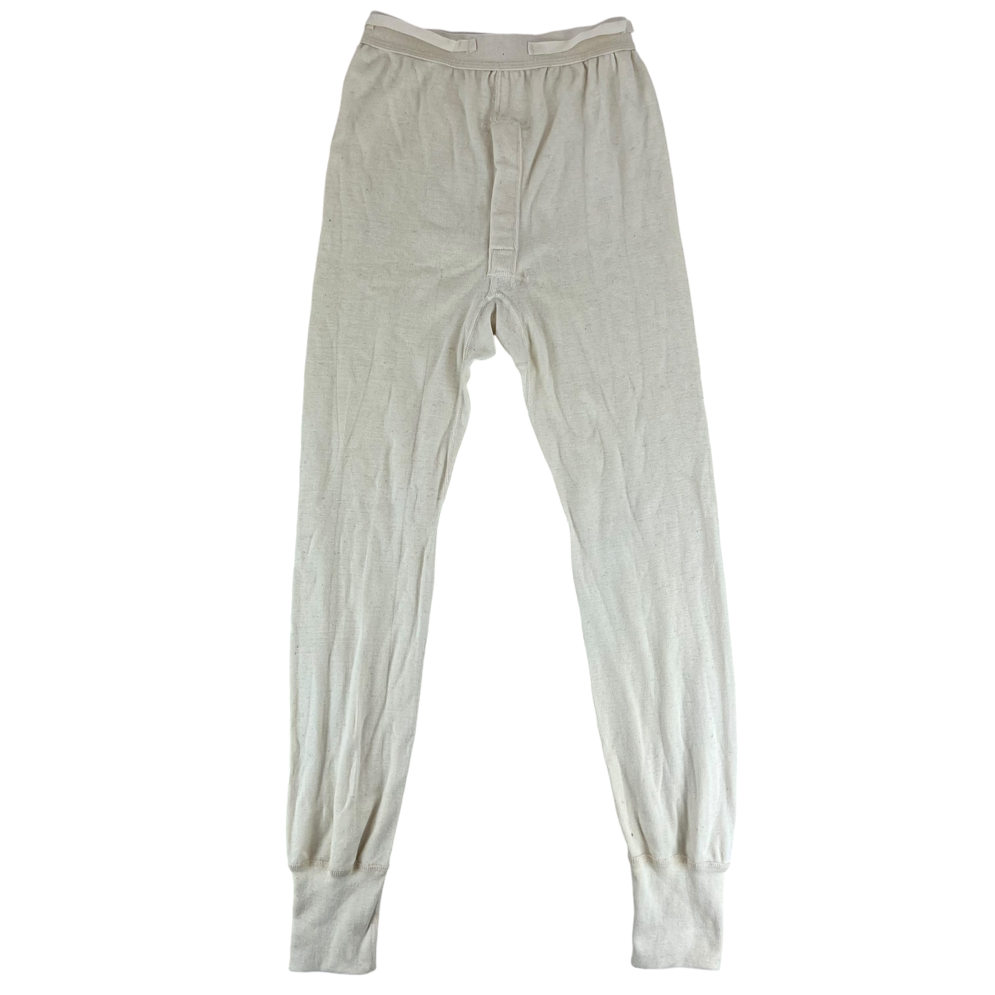 US Army Vintage Cream Long Johns - Small