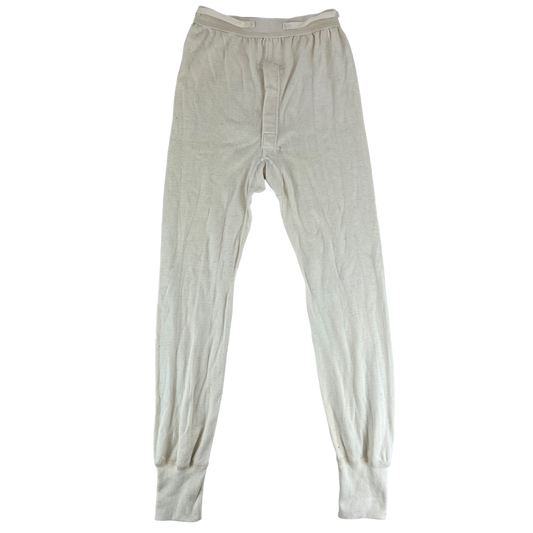 US Army Vintage Cream Long Johns - Small