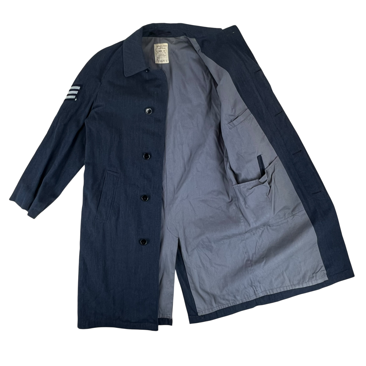 British RAF 72 Pattern Raincoat Trenchcoat - Medium