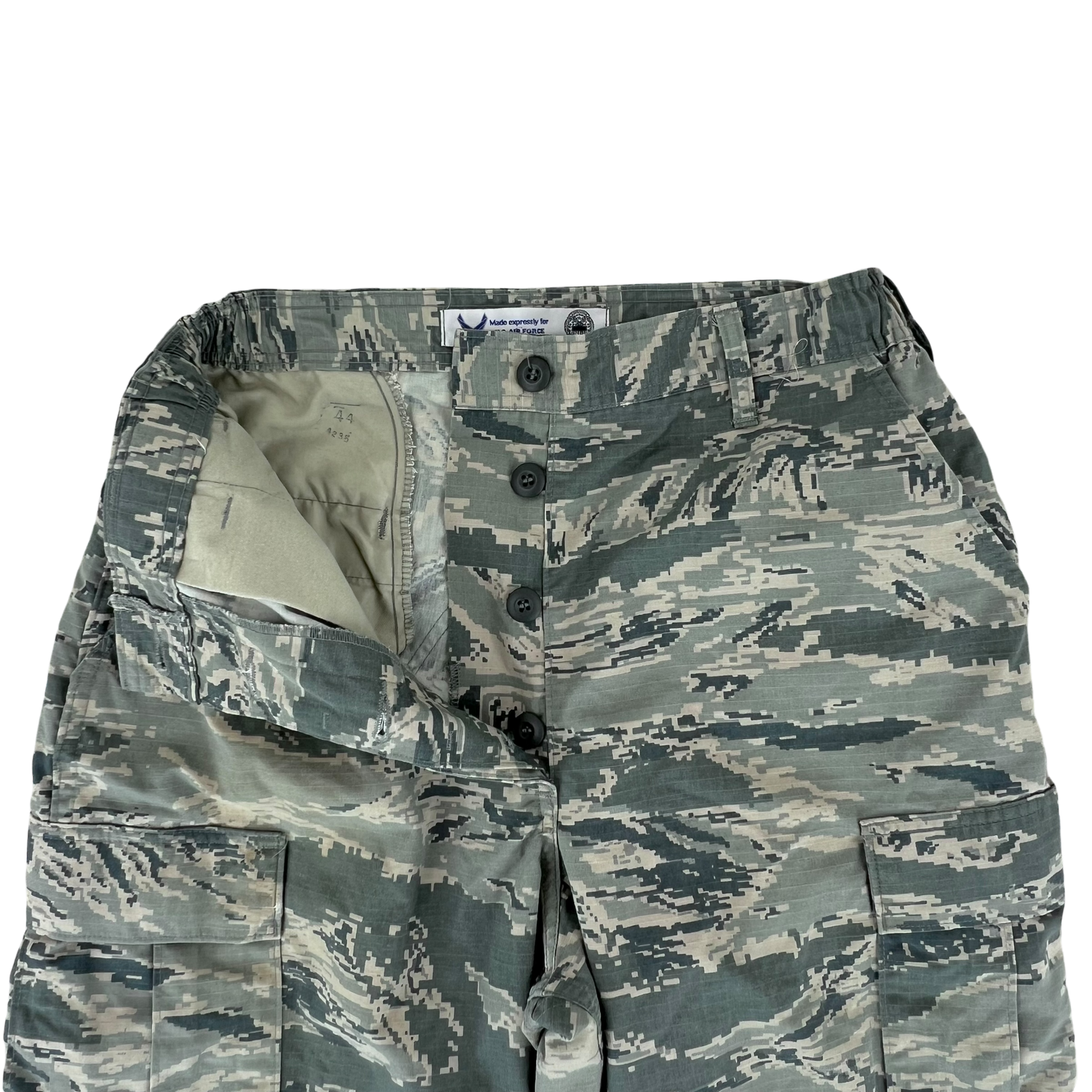 US Air Force Womens Digital Tiger Stripe DTS Pixel Camouflage BDU Combat Trousers - W33 L34