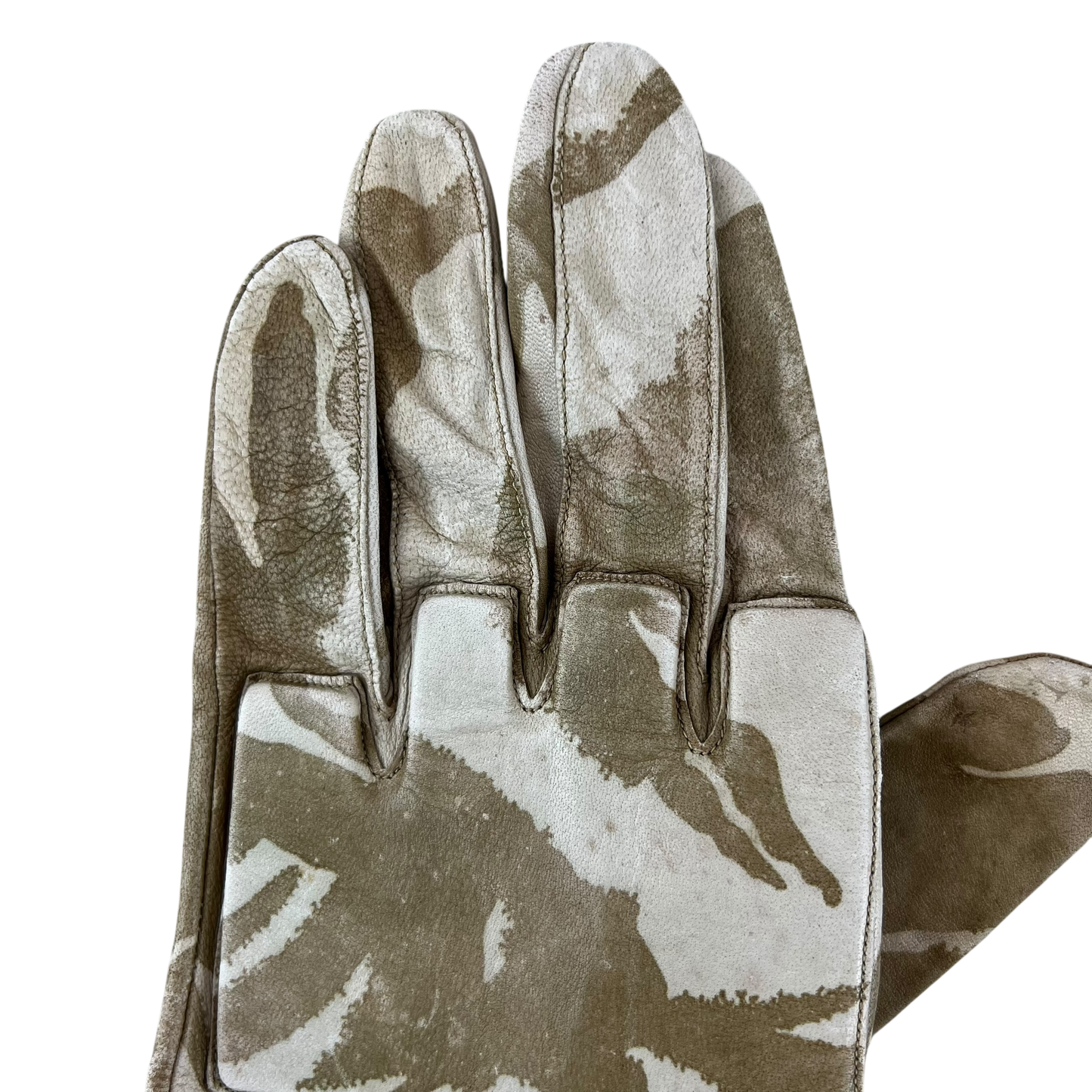 British Army Desert DPM Camouflage Warm Weather Leather Gloves - X Large SIZE 10