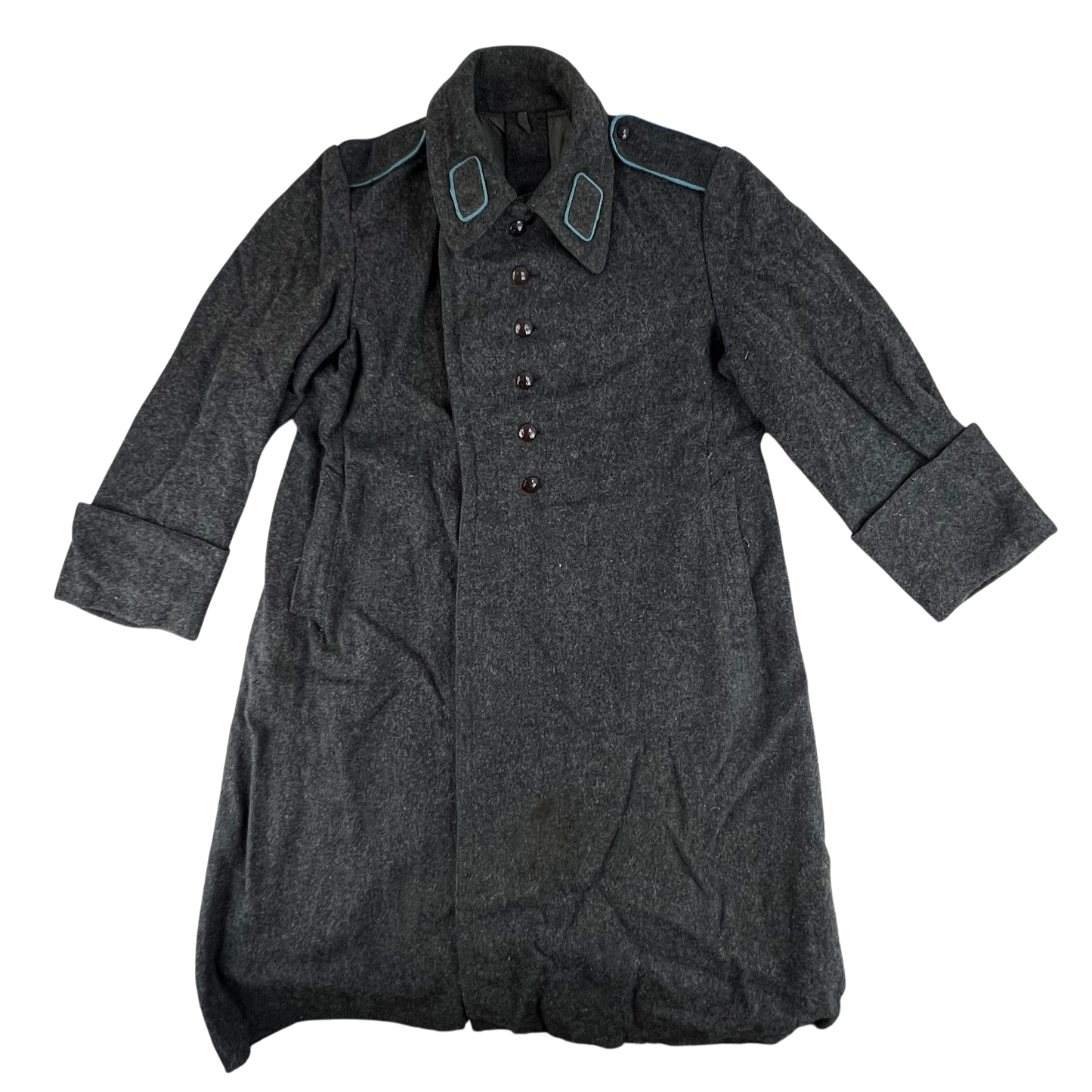 Bulgarian People's Army 50s Grey Wool Greatcoat - Large