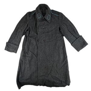 Bulgarian People's Army 50s Grey Wool Greatcoat - Large