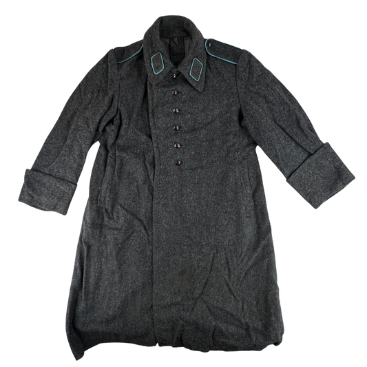 Bulgarian People's Army 50s Grey Wool Greatcoat - Large