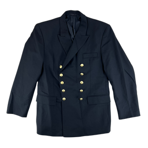 Finnish Navy M83 Black Dress Blazer Jacket - Large