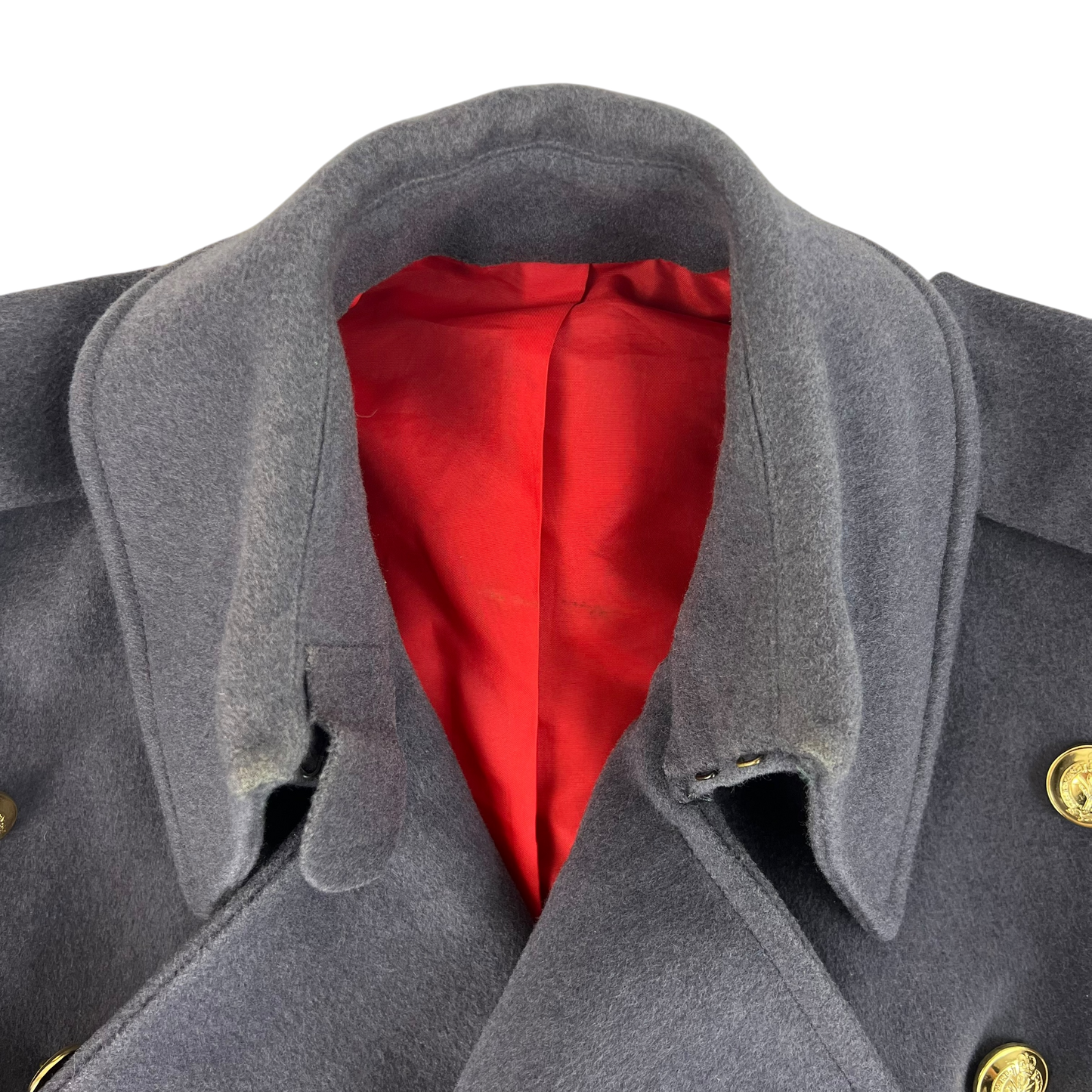 British Army Officer's Double Breasted Wool Greatcoat - Welsh Guards - Medium