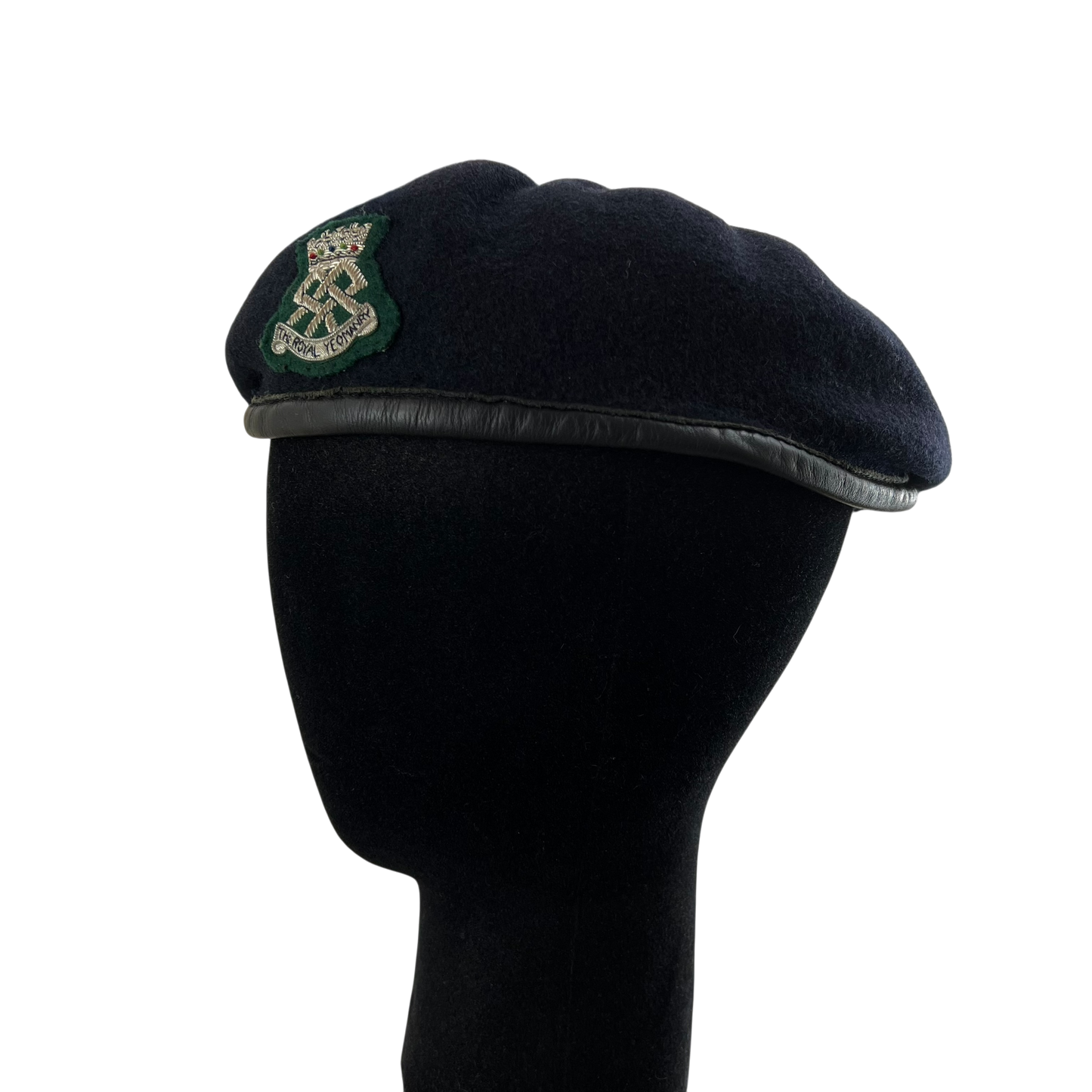 British Army Beret w/ Patch - Royal Yeomanry - Small