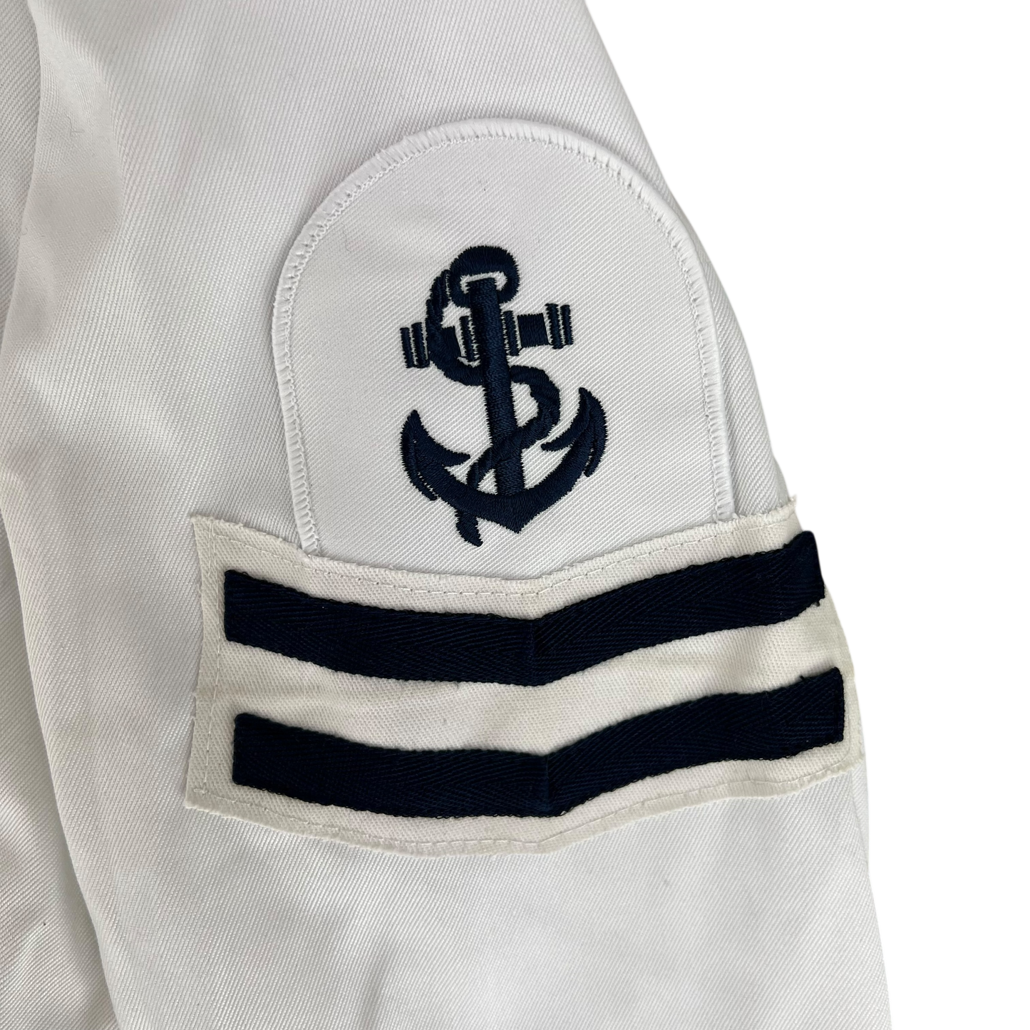 British Royal Navy Class II White Jumper Sailor's Top - Large 182/112