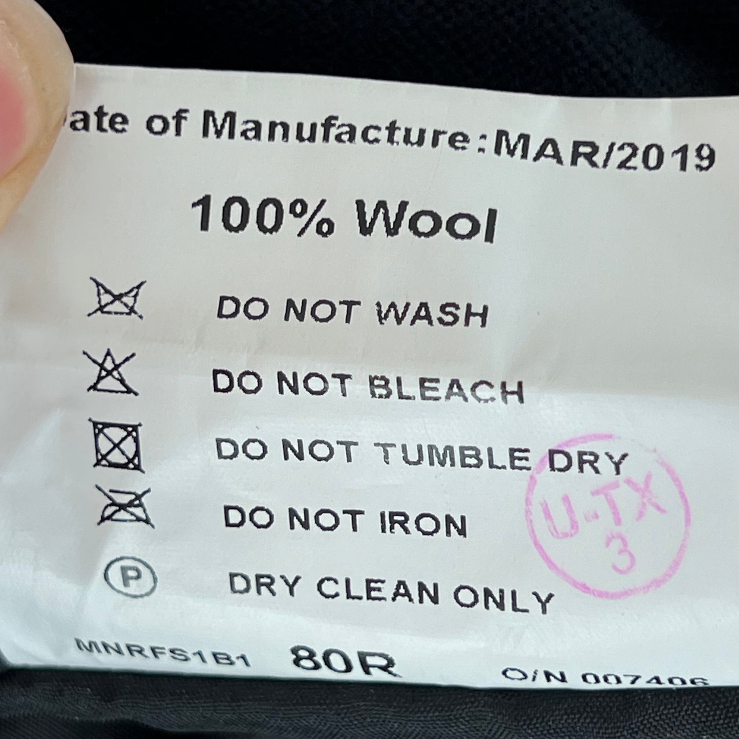 British Royal Navy Women's No. 1B Dress Class I Black Skirt - W31 L26