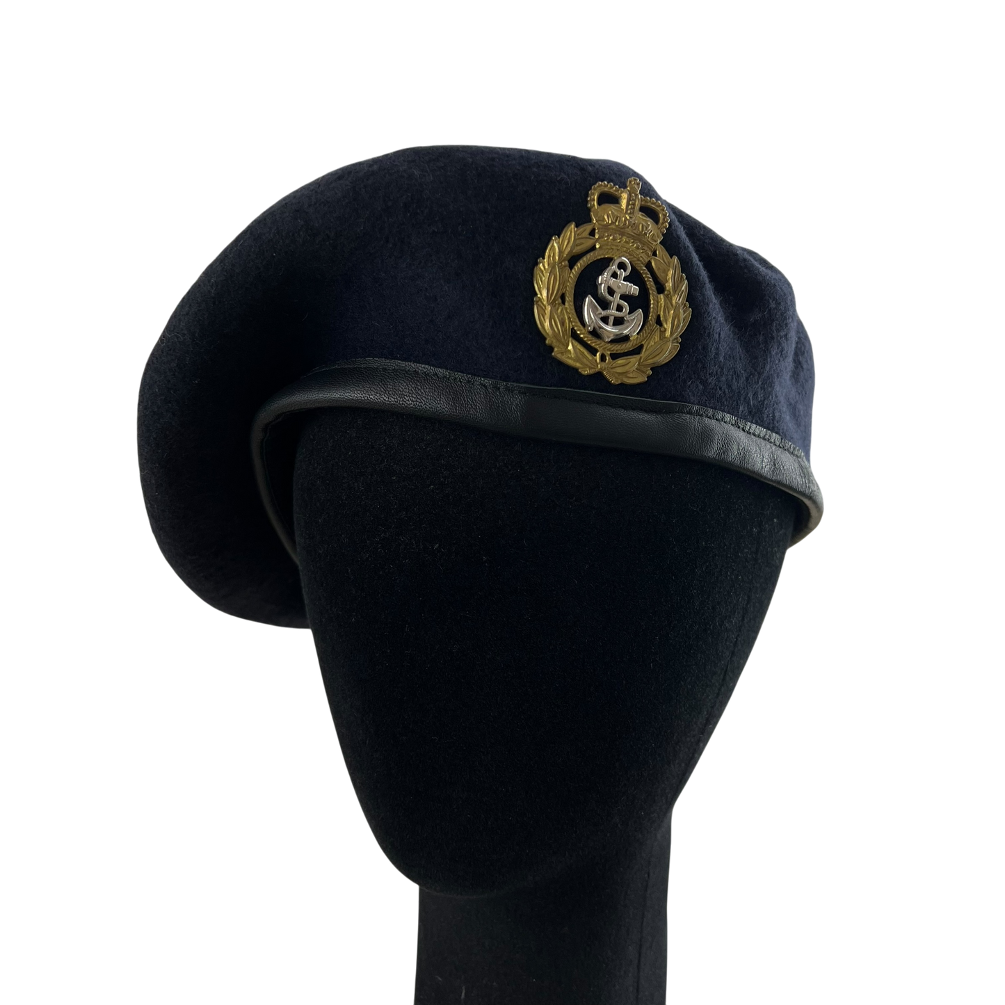 British Royal Navy Beret w/ Badge - Chief Petty Officer - Small 56cm