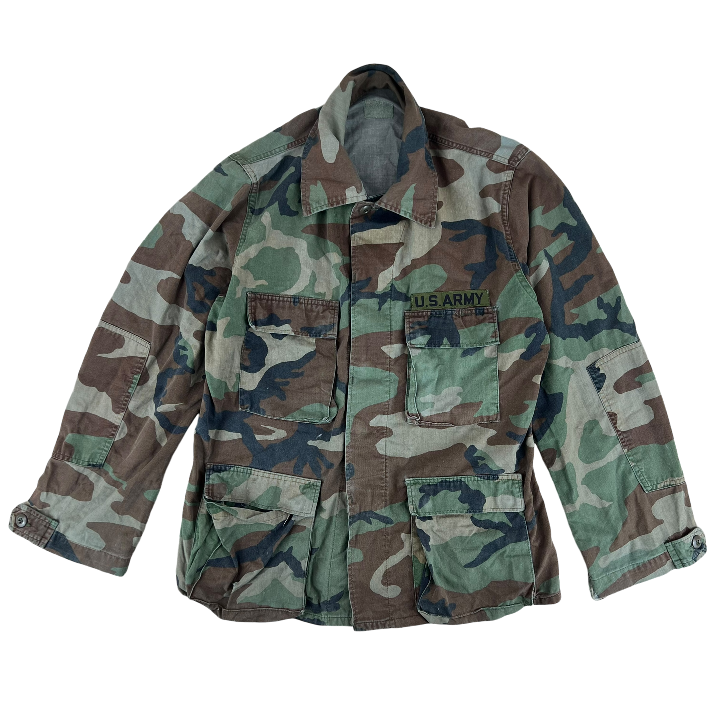 US Army M81 Woodland Camouflage BDU Combat Jacket - Medium