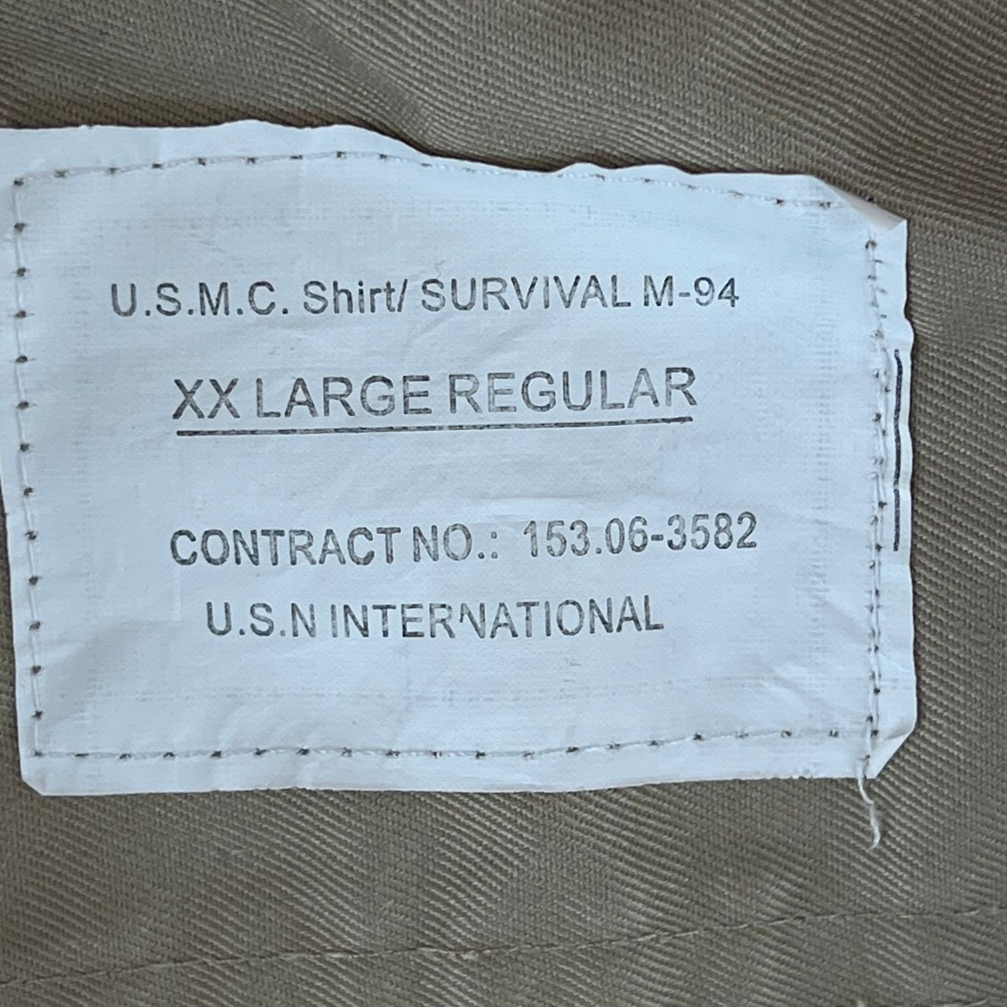 US Marines M94 Fawn Short Sleeve Shirt - XX Large