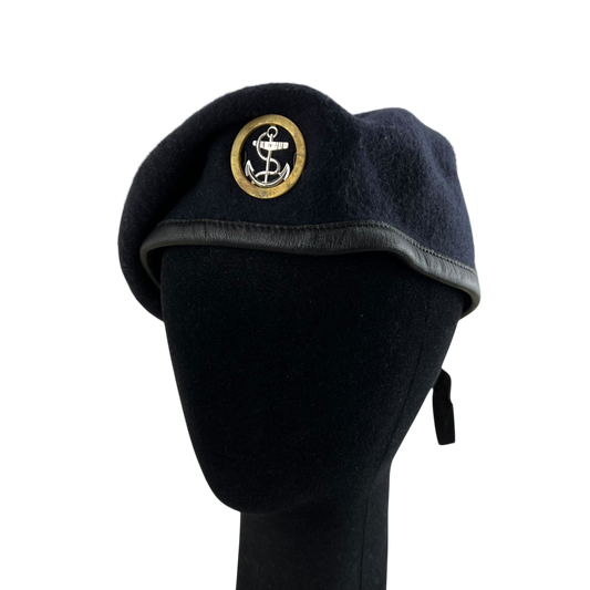 British Royal Navy Beret w/ Badge - Ratings Badge - Large 60cm