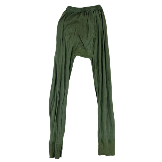 British Army Long Johns 80s Thermal Olive Green - W32