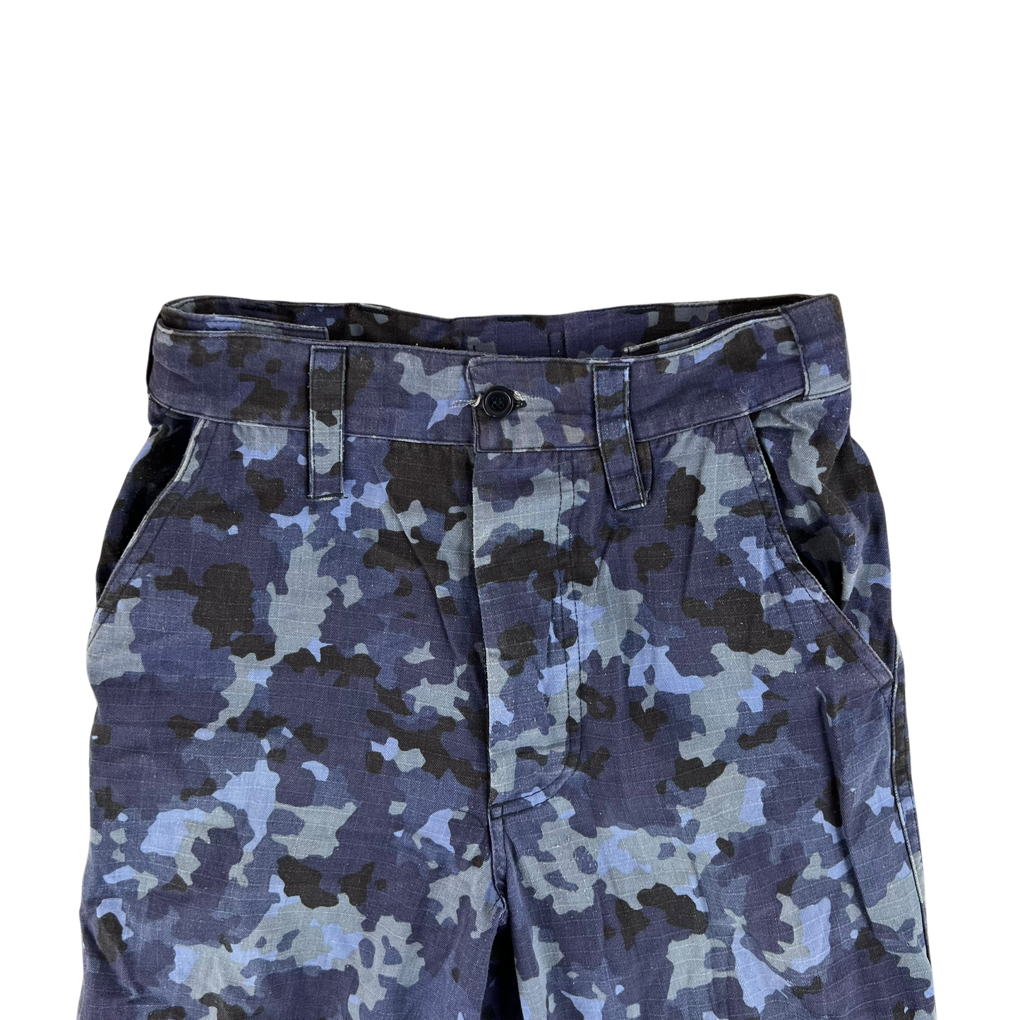 Romanian Navy M2017 Blue Camouflage Ripstop Trousers - W27 L32