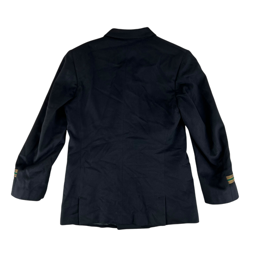 British Merchant Navy 60s Black Dress Blazer Jacket - Large