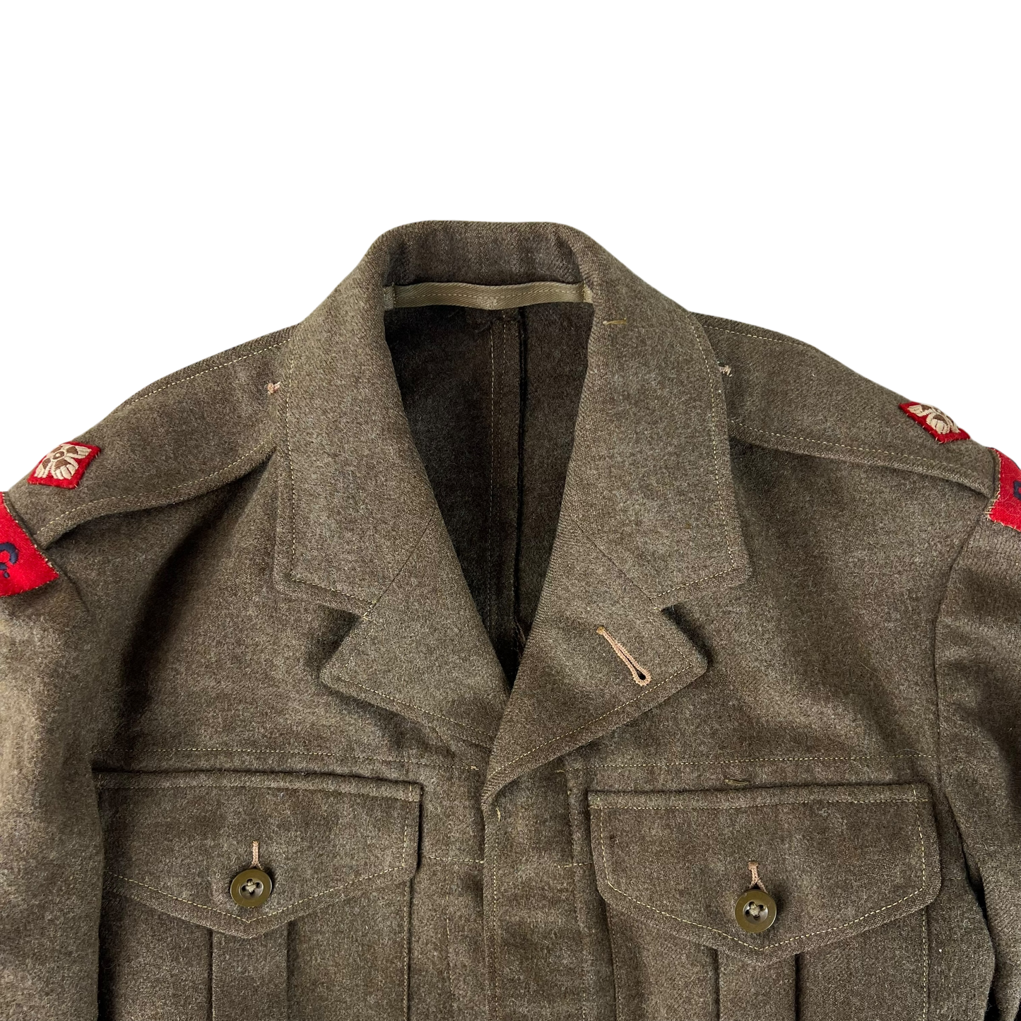 British Army 50s Khaki Ike 1949 Pattern Battle Dress Jacket - RAOC - Medium