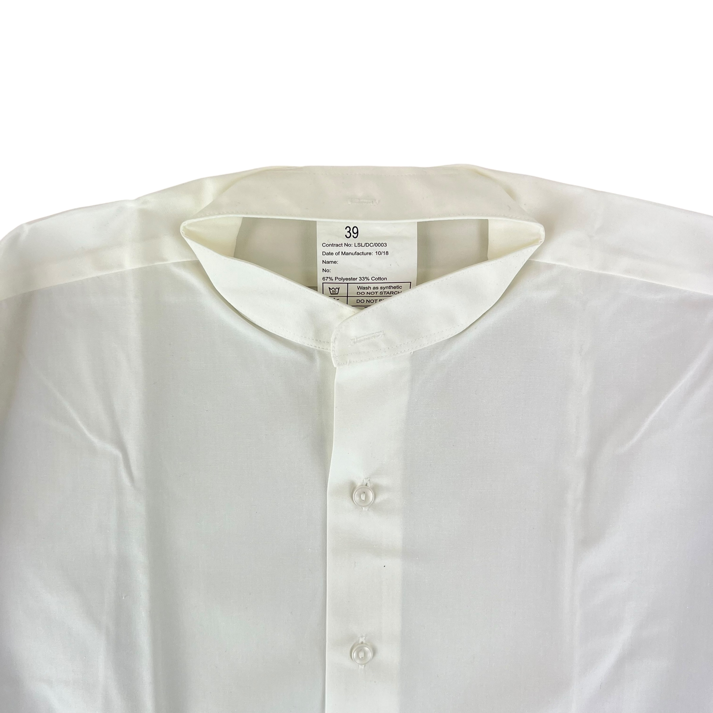 British Army White Mess Dress Shirt - Medium C39