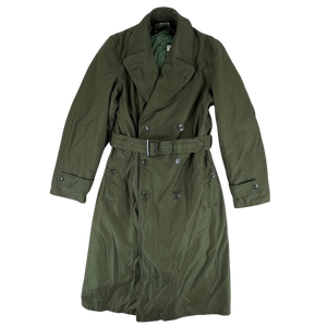 US Army Olive Green Overcoat w Winter Liner - Small