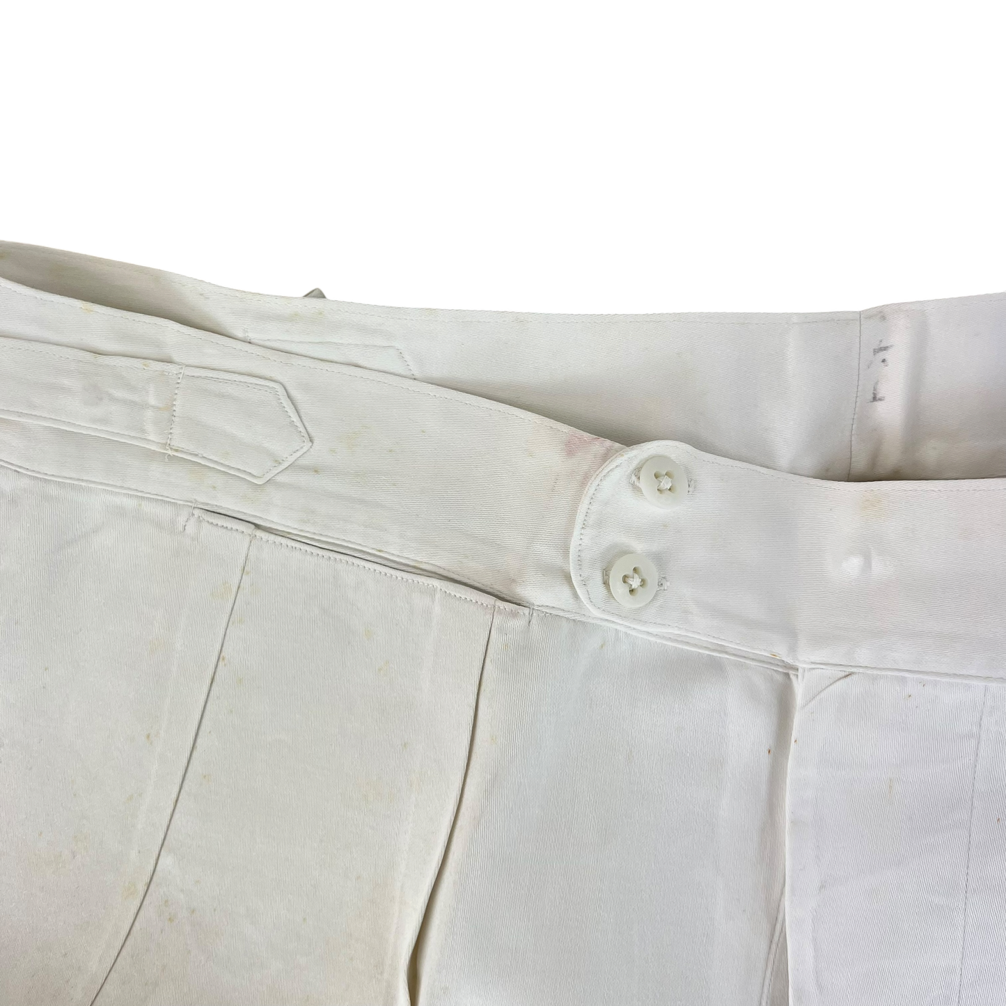 British Merchant Navy 50s Tropical White Shorts - W38