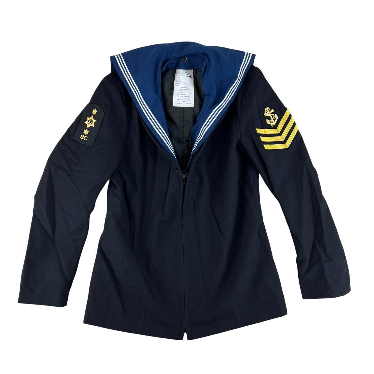 British Royal Navy Class II Jumper Sailor's Top - Large 116XL