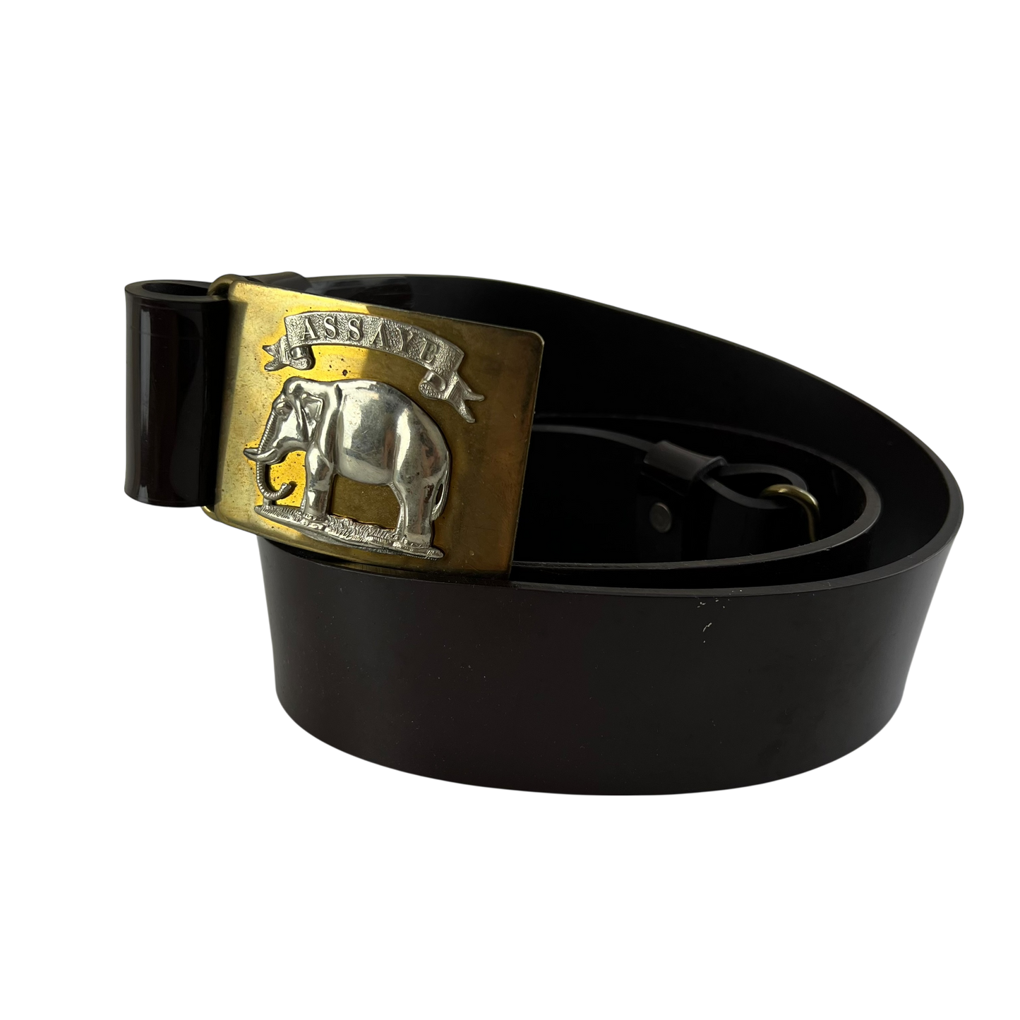 British Army Brown PVC Belt - Royal Highland Fusiliers - Small / Medium