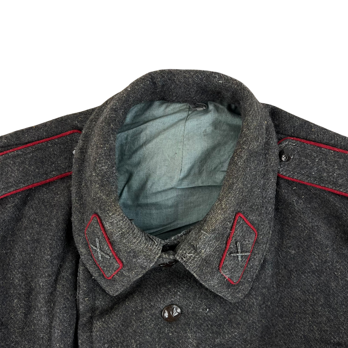 Bulgarian People's Army 70s Grey Wool Greatcoat - Large