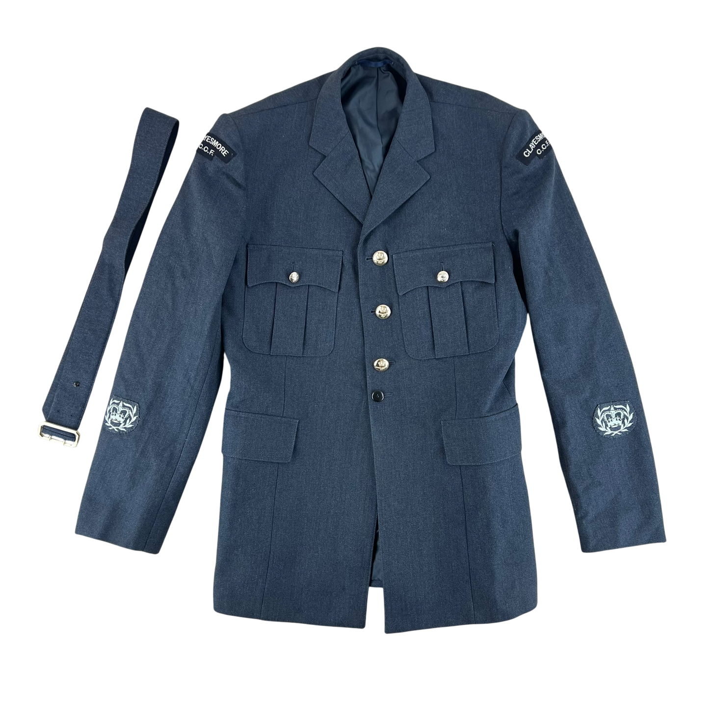 British Royal Air Force No. 1 Dress Jacket w/ Belt - Large 108L