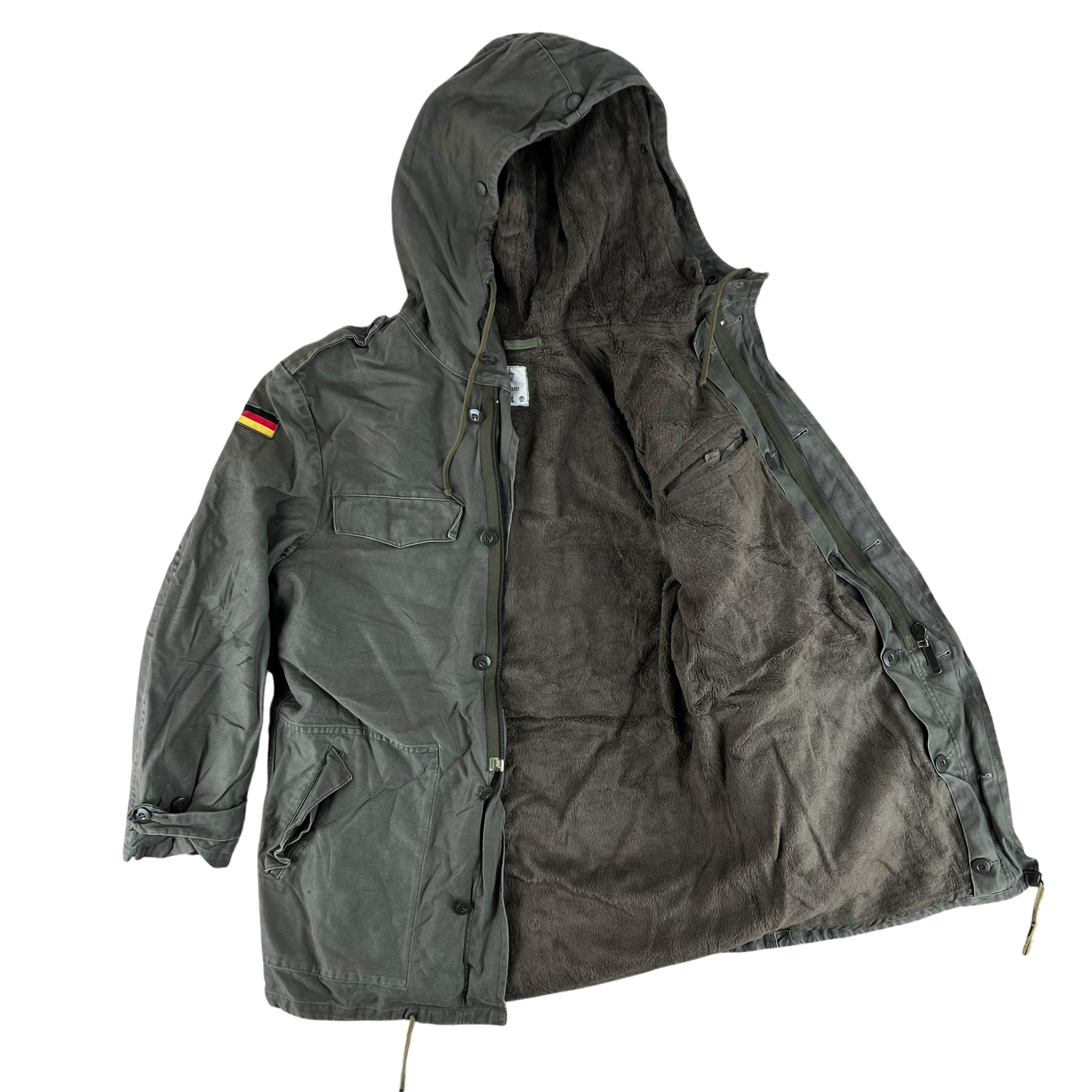 German Army Olive Drab Parka w Thermal Liner - Medium