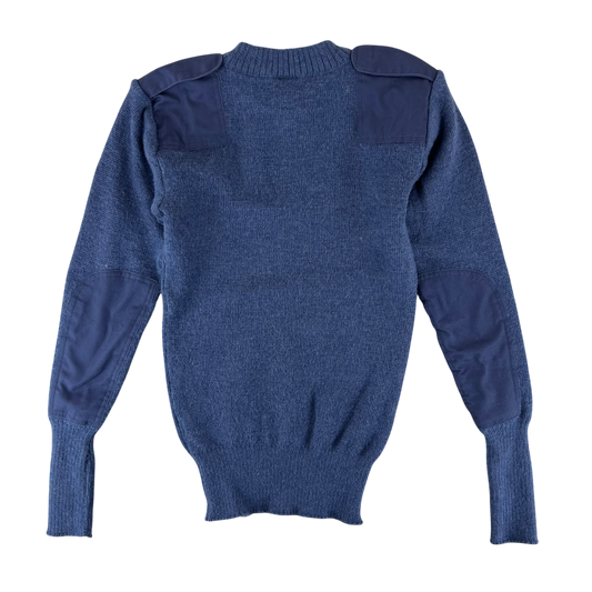 British RAF Wool V Neck Pullover Jersey Jumper - Small 82cm