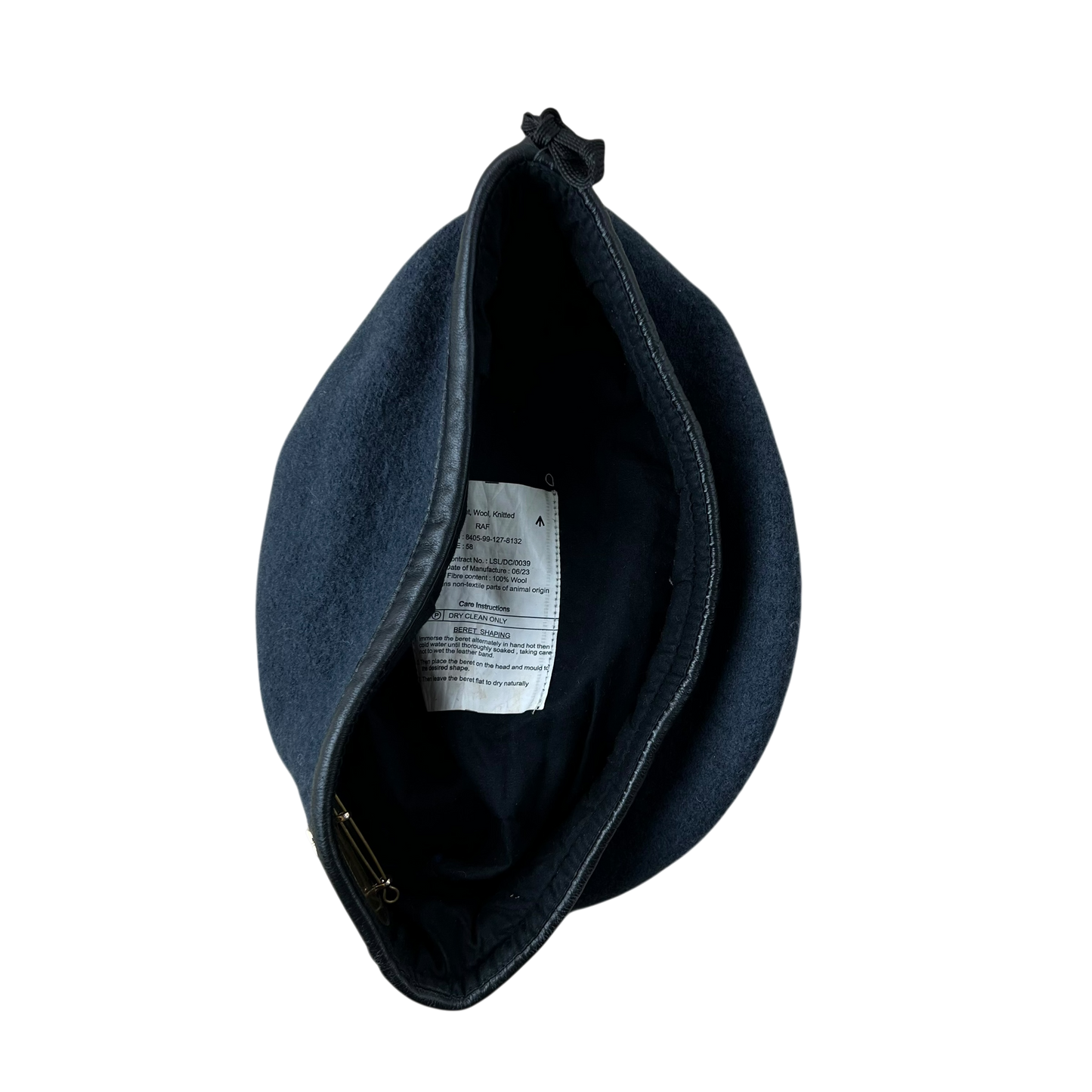British RAF Beret w/ Badge - Medium 58cm