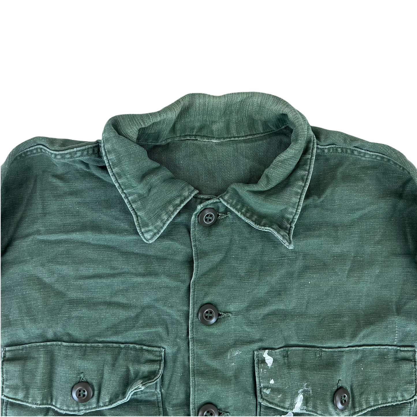 US Army Olive Green Nam Era Long Sleeve Shirt - Large