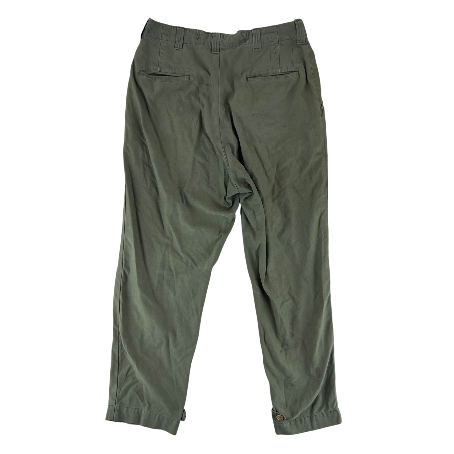 US Army M43 WW2 Olive Green Combat Trousers - W33 L30