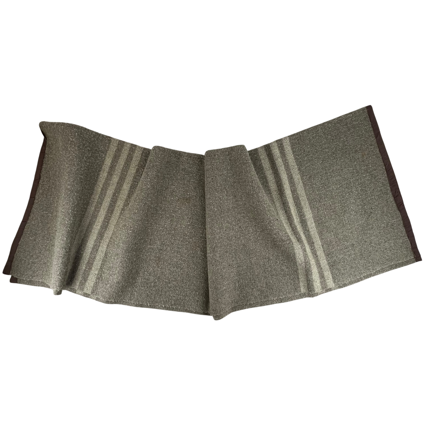 Romanian Army Oatmeal Brown Wool Blanket