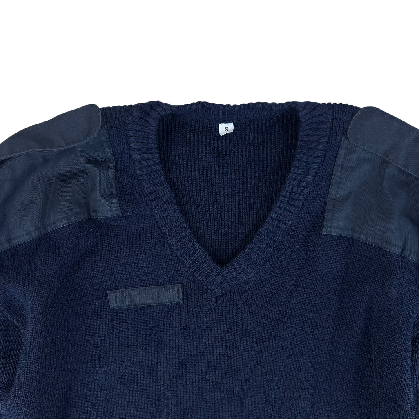 Dutch Navy Blue V Neck Pullover Jumper - X Large