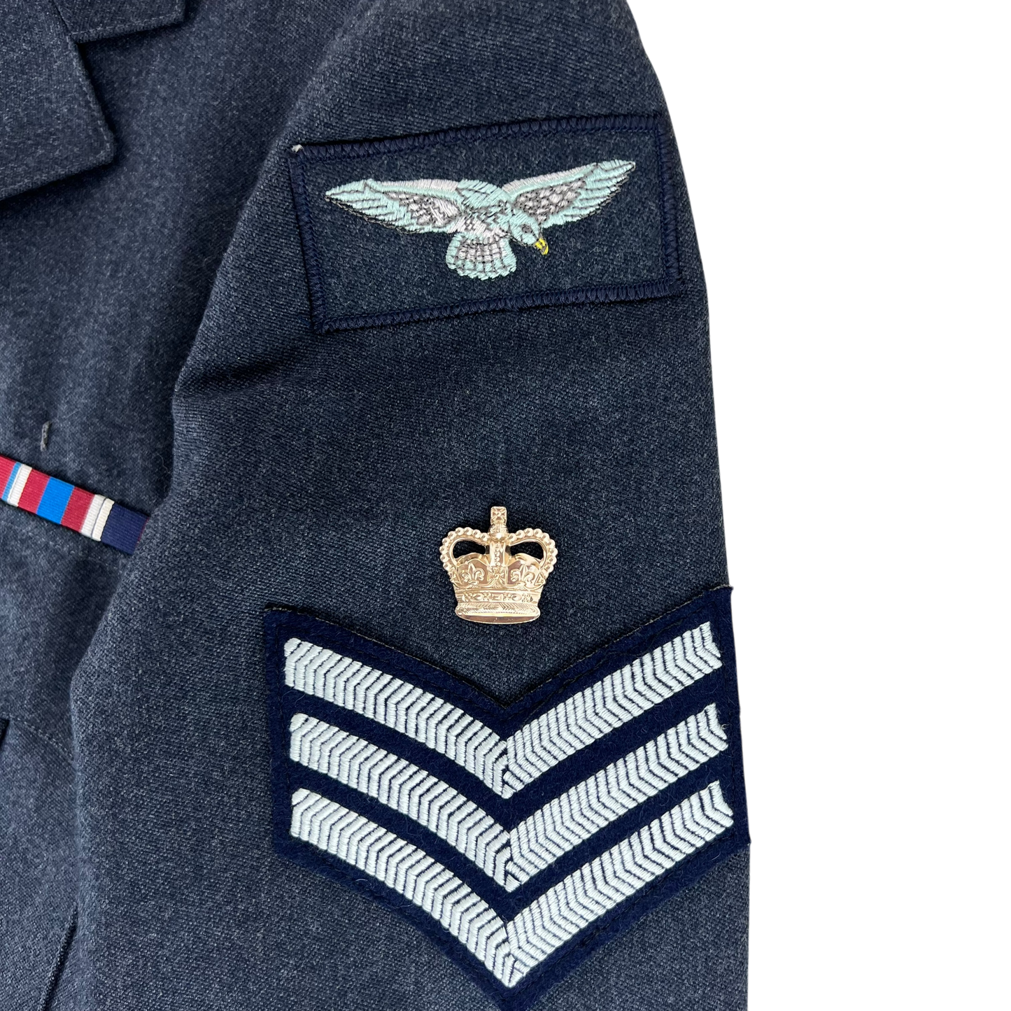 British Royal Air Force No. 1 Dress Jacket w/ Belt - Large 108L