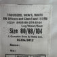 British Royal Navy Officer's White Class I & Class III Dress Trousers - W34 L30.5