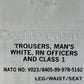 British Royal Navy Officers & Class I White Dress Trousers - All Sizes