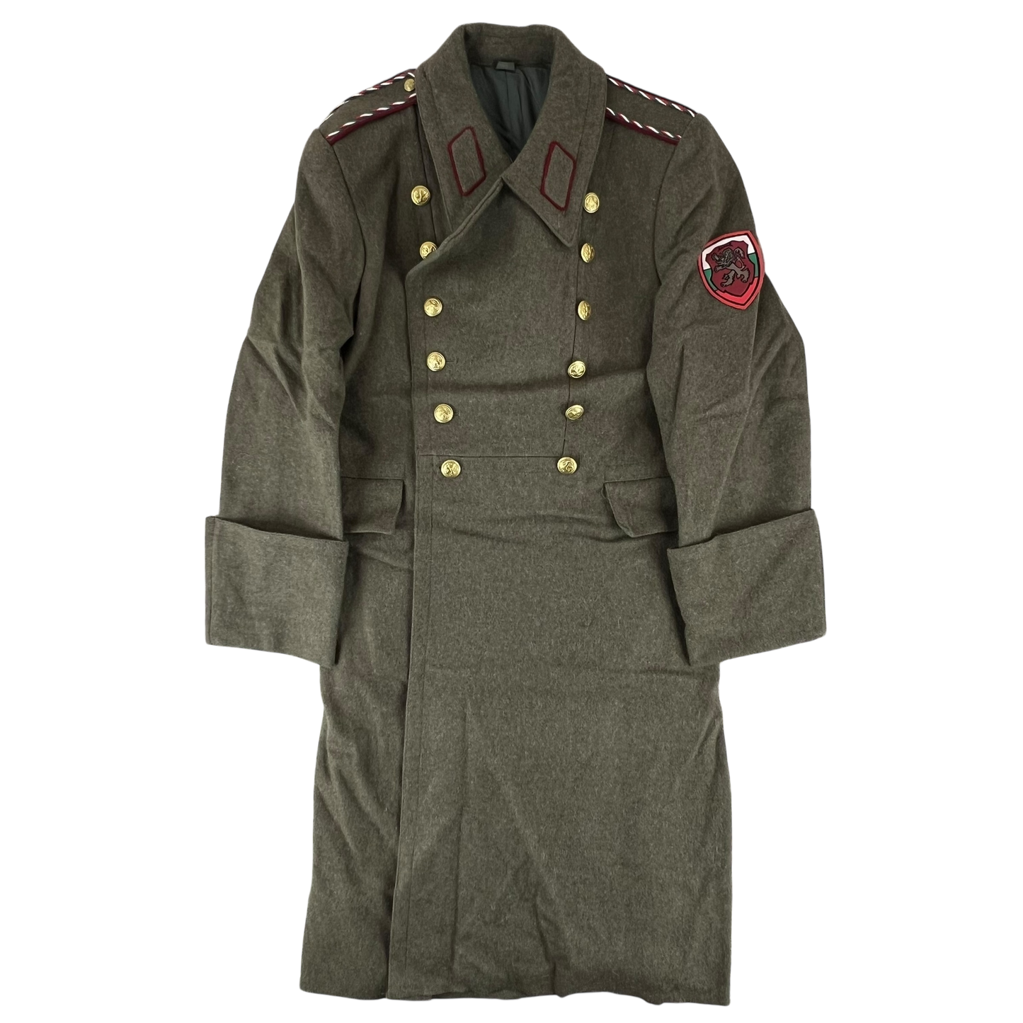 Bulgarian Army Khaki Wool Greatcoat - Medium