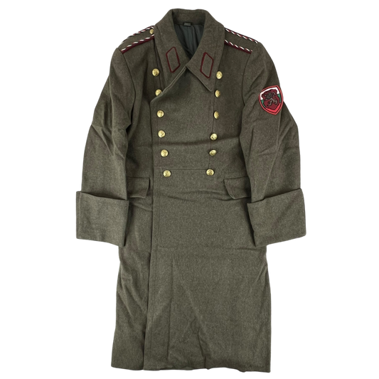 Bulgarian Army Khaki Wool Greatcoat - Medium