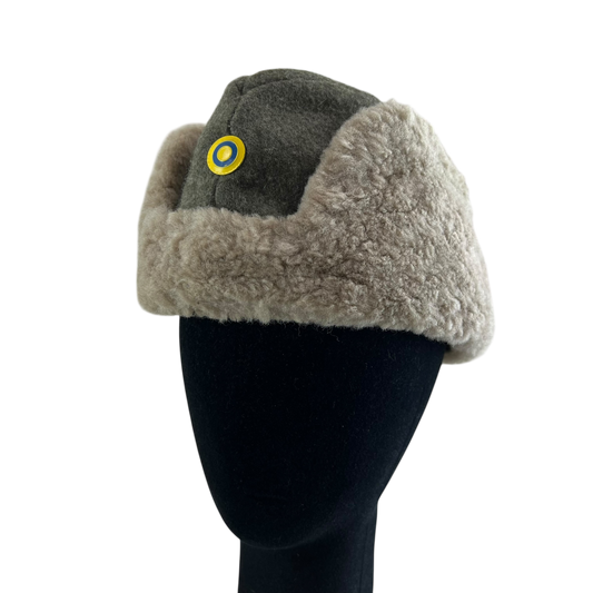 Swedish Army WW2 M43 Wool Ushanka Cap - Small 56cm