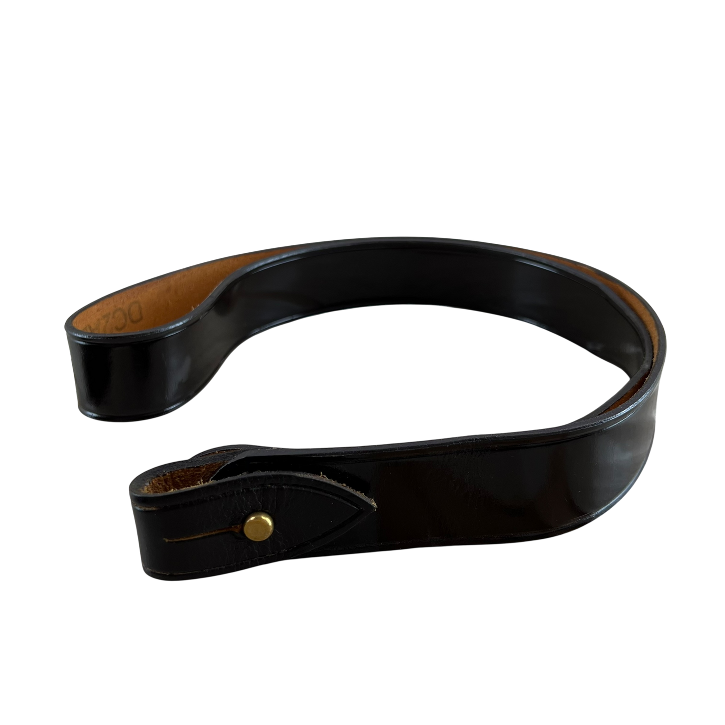 British Army Dark Brown Leather Sam Browne Belt Shoulder Strap - Size 6 L42"