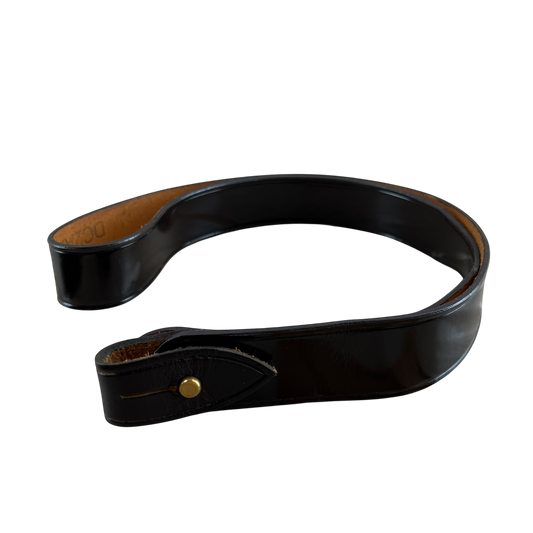 British Army Dark Brown Leather Sam Browne Belt Shoulder Strap - Size 6 L42"