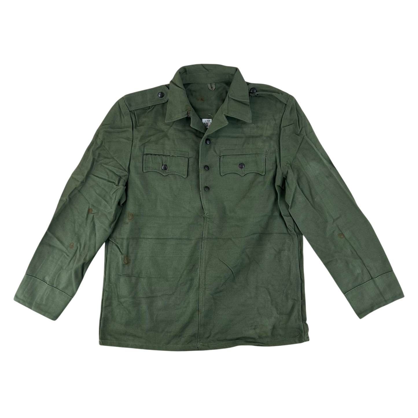 Bulgarian People's Army Olive Green Cossack Shirt - Medium