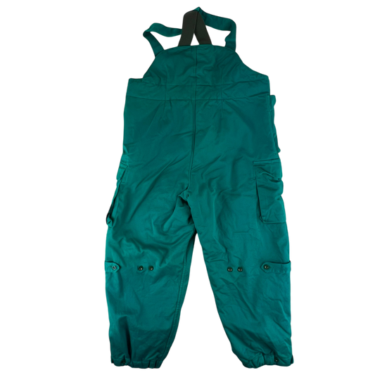 Austrian Army Thermal Insulated Green Blue Bib Overalls - Large 104-108 III/IV