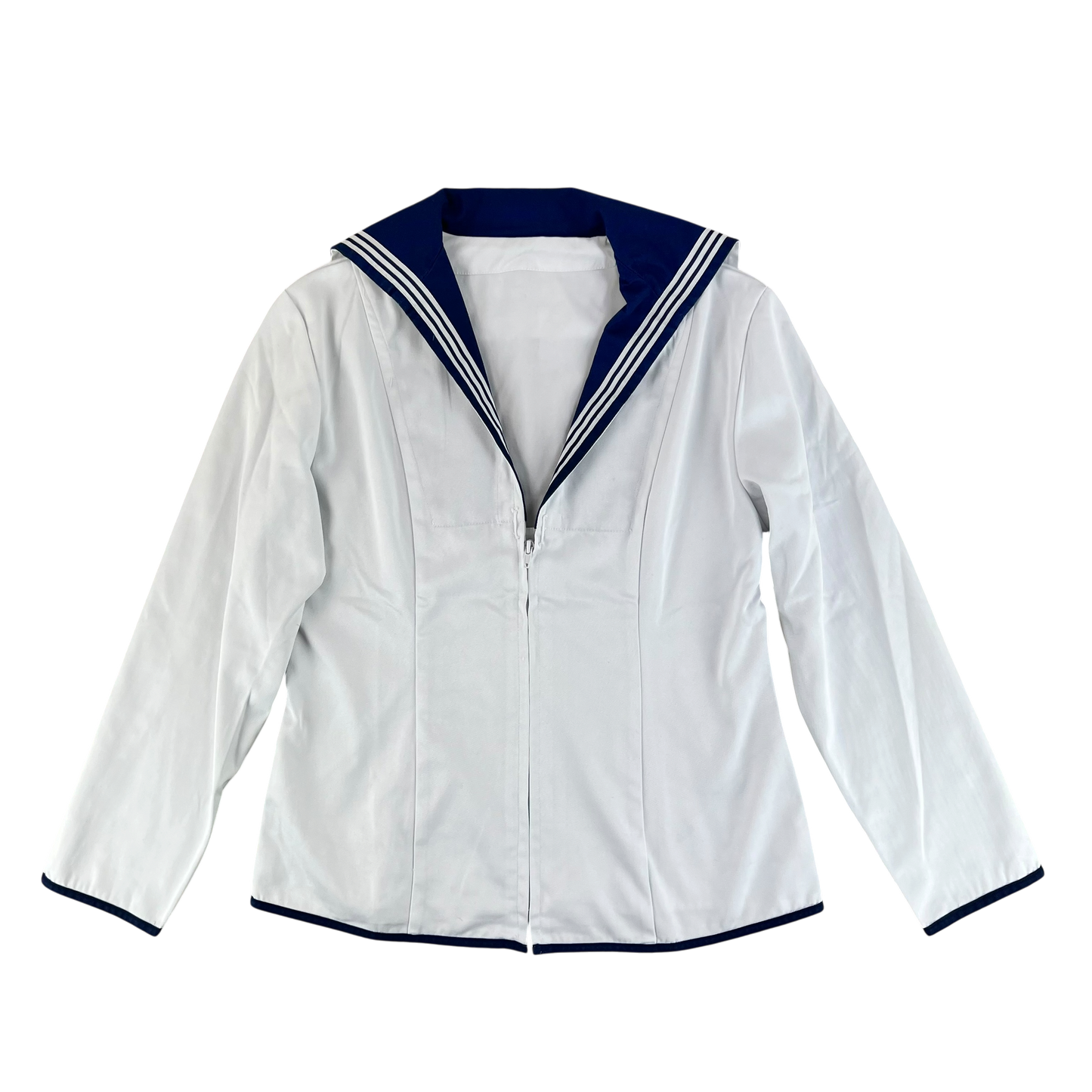 British Royal Navy Class II White Jumper Sailor's Top - Medium 170/100